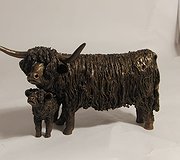 Frith Sculptures - Cow and Calf standing