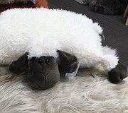 Cushion - Fluffy Sheep Black