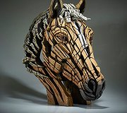 Edge Sculpture - Horse Bust Palomino