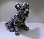 Edge Sculpture - Lion Cub White