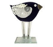 Nobile Glass - Bird Black Small