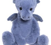 Charlie Bear - Bear & Me Draco Dragon Denim Blue