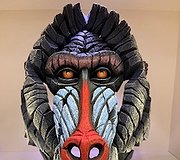 Edge Sculpture - Mandrill Bust