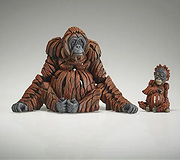 Edge Sculpture Miniatures - Orangutan & Baby