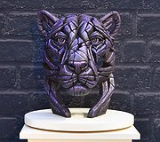 Edge Sculpture - Panther Bust (purple) Limited Edition