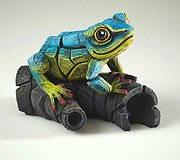 Edge Sculpture - Tree Frog Blue/Yellow