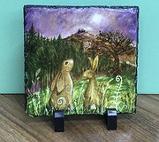Gareth Lloyd-Hughes - Moon Gazing Hare Slate