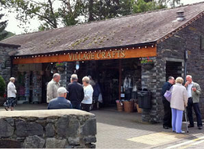 Exterior shot of Village Crafts shop